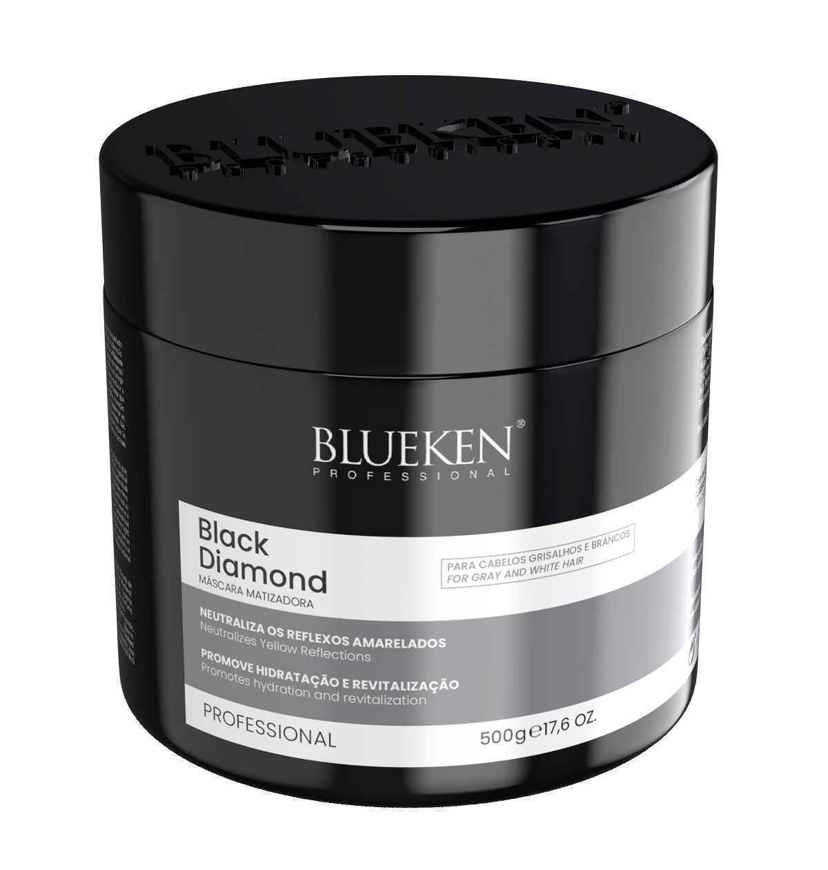 ماسک تونر و رنگساژ بلوکن BLUEKEN مدل بلک دایموند BLACK DIAMOND حجم 500ml | آبرسان قوی و ضد زردی