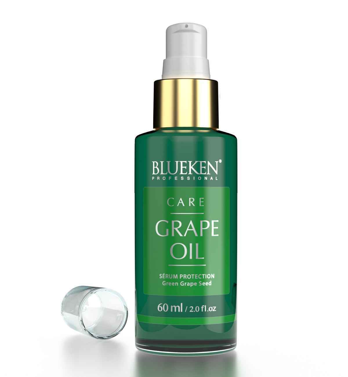 سرم موی روغن دانه انگور بلوکن BLUEKEN حجم 60ml | ضد موخوره و آبرسان قوی